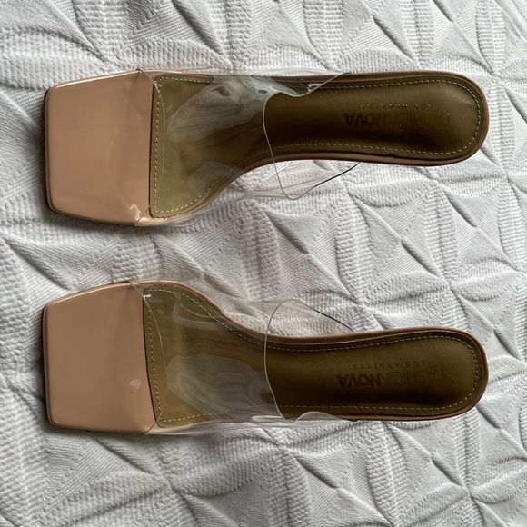 Fashion Nova Clear Nude Heels – Size 8.5 – NWT - Picture 5 of 5